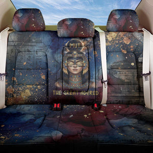 Mut Back Car Seat Cover The Lioness of Thebes Egyptian Goddess Cosmic Crown Adorned Warrior Queen Design