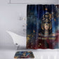Mut Bathroom Set The Lioness of Thebes Egyptian Goddess Cosmic Crown Adorned Warrior Queen Design