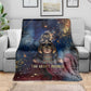 Mut Blanket The Lioness of Thebes Egyptian Goddess Cosmic Crown Adorned Warrior Queen Design