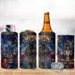 Mut 4 in 1 Can Cooler Tumbler The Lioness of Thebes Egyptian Goddess Cosmic Crown Adorned Warrior Queen Design