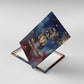 Mut Canvas Wall Art The Lioness of Thebes Egyptian Goddess Cosmic Crown Adorned Warrior Queen Design