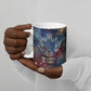 Mut Ceramic Mug The Lioness of Thebes Egyptian Goddess Cosmic Crown Adorned Warrior Queen Design