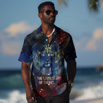 Mut Hawaiian Shirt The Lioness of Thebes Egyptian Goddess Cosmic Crown Adorned Warrior Queen Design