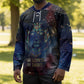 Mut Hockey Jersey The Lioness of Thebes Egyptian Goddess Cosmic Crown Adorned Warrior Queen Design