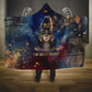 Mut Hooded Blanket The Lioness of Thebes Egyptian Goddess Cosmic Crown Adorned Warrior Queen Design