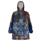 Mut Kid Wearable Blanket Hoodie The Lioness of Thebes Egyptian Goddess Cosmic Crown Adorned Warrior Queen Design