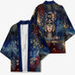 Mut Kimono The Lioness of Thebes Egyptian Goddess Cosmic Crown Adorned Warrior Queen Design