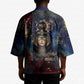 Mut Kimono The Lioness of Thebes Egyptian Goddess Cosmic Crown Adorned Warrior Queen Design