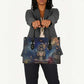Mut Leather Bag The Lioness of Thebes Egyptian Goddess Cosmic Crown Adorned Warrior Queen Design