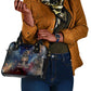 Mut Shoulder Handbag The Lioness of Thebes Egyptian Goddess Cosmic Crown Adorned Warrior Queen Design