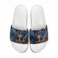 Mut Slide Sandals The Lioness of Thebes Egyptian Goddess Cosmic Crown Adorned Warrior Queen Design