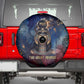 Mut Spare Tire Cover The Lioness of Thebes Egyptian Goddess Cosmic Crown Adorned Warrior Queen Design