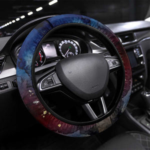 Mut Steering Wheel Cover The Lioness of Thebes Egyptian Goddess Cosmic Crown Adorned Warrior Queen Design