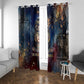Mut Window Curtain The Lioness of Thebes Egyptian Goddess Cosmic Crown Adorned Warrior Queen Design