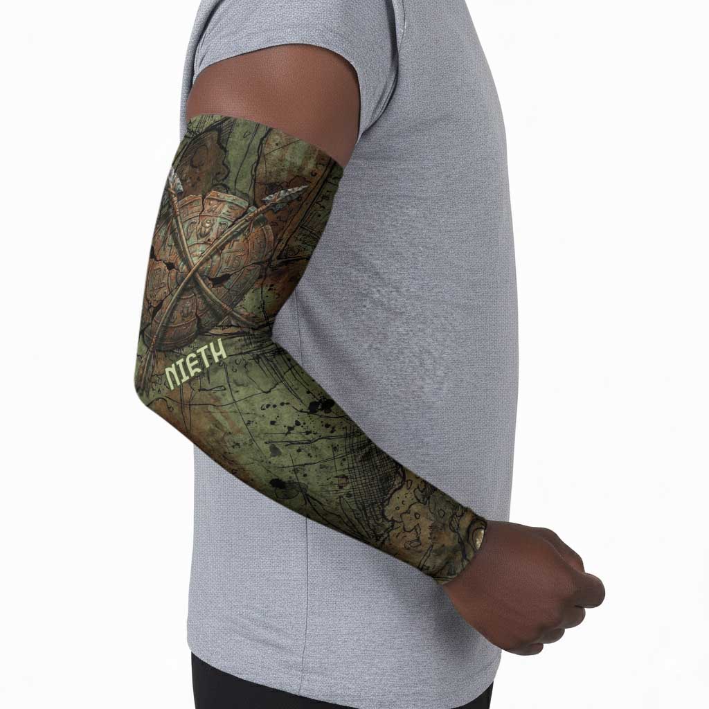 Neith Egyptian Arm Sleeves War Goddess Terrifying One Dual Spears and Shield Battle Worn