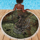 Neith Egyptian Beach Blanket War Goddess Terrifying One Dual Spears and Shield Battle Worn