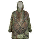 Neith Egyptian Kid Wearable Blanket Hoodie War Goddess Terrifying One Dual Spears and Shield Battle Worn