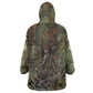 Neith Egyptian Kid Wearable Blanket Hoodie War Goddess Terrifying One Dual Spears and Shield Battle Worn
