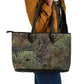 Neith Egyptian Leather Tote Bag War Goddess Terrifying One Dual Spears and Shield Battle Worn