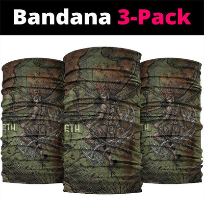 Neith Egyptian Neck Gaiter War Goddess Terrifying One Dual Spears and Shield Battle Worn