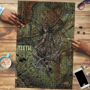 Neith Egyptian Puzzle War Goddess Terrifying One Dual Spears and Shield Battle Worn