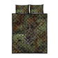 Neith Egyptian Quilt Bed Set War Goddess Terrifying One Dual Spears and Shield Battle Worn