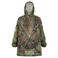 Neith Egyptian Wearable Blanket Hoodie War Goddess Terrifying One Dual Spears and Shield Battle Worn