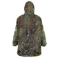 Neith Egyptian Wearable Blanket Hoodie War Goddess Terrifying One Dual Spears and Shield Battle Worn