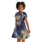 Neith Egyptian Kid Short Sleeve Dress Goddess Mother of All Cosmic Threads