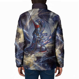 Neith Egyptian Padded Jacket Goddess Mother of All Cosmic Threads