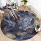 Neith Egyptian Round Carpet Goddess Mother of All Cosmic Threads