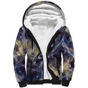 Neith Egyptian Sherpa Hoodie Goddess Mother of All Cosmic Threads