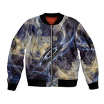 Neith Egyptian Sleeve Zip Bomber Jacket Goddess Mother of All Cosmic Threads