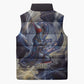 Neith Egyptian Sleeveless Puffer Jacket Goddess Mother of All Cosmic Threads