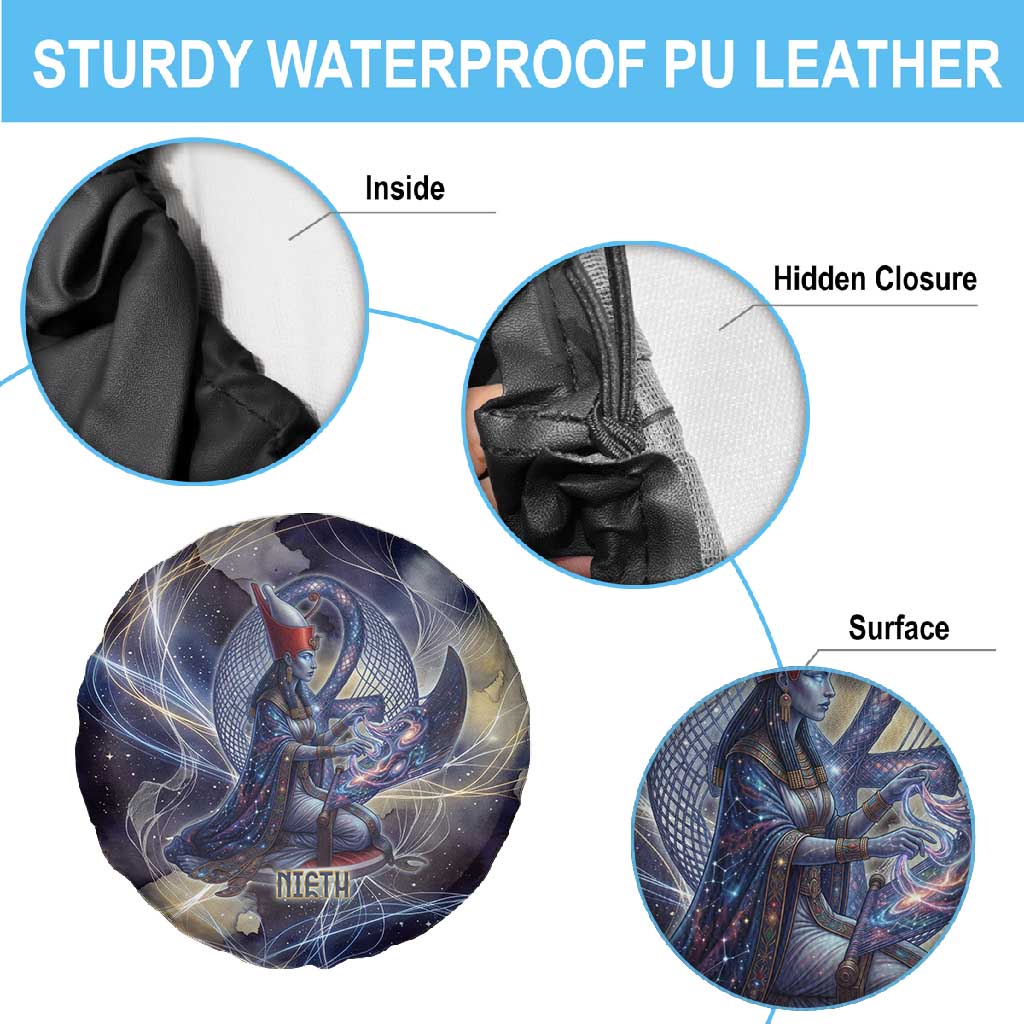 Neith Egyptian Spare Tire Cover Goddess Mother of All Cosmic Threads