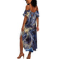 Neith Egyptian Summer Maxi Dress Goddess Mother of All Cosmic Threads