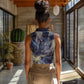 Neith Egyptian Women Sleeveless Polo Shirt Goddess Mother of All Cosmic Threads
