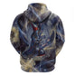 Neith Egyptian Zip Hoodie Goddess Mother of All Cosmic Threads