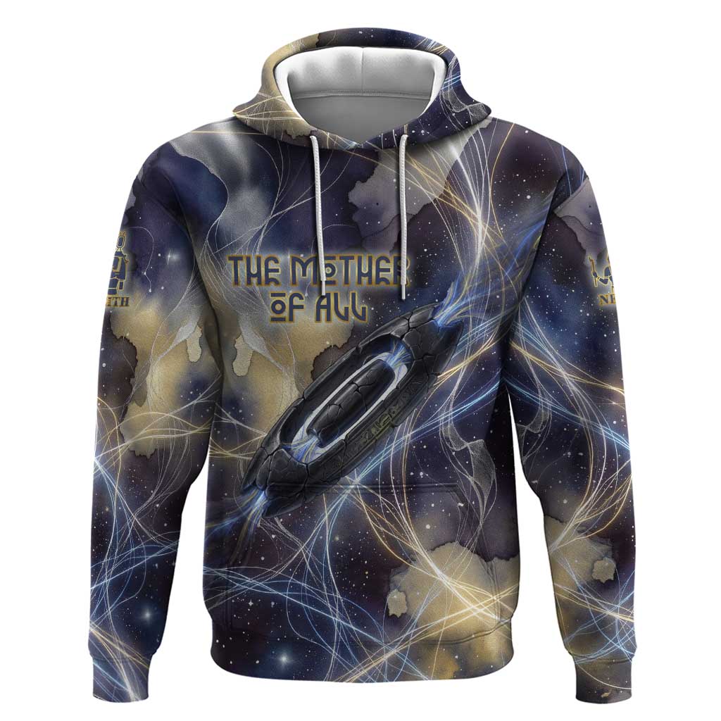 Neith Egyptian Zip Hoodie Goddess Mother of All Cosmic Threads