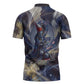 Neith Egyptian Zipper Polo Shirt Goddess Mother of All Cosmic Threads