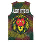 Togo Basketball Jersey Red Lion Head Design and Traditional African Pattern - African Pride