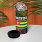 Togo 4 in 1 Can Cooler Tumbler Red Lion Head Design and Traditional African Pattern