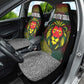 Togo Car Seat Cover Red Lion Head Design and Traditional African Pattern