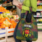 Togo Grocery Bag Red Lion Head Design and Traditional African Pattern