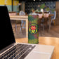 Togo Skinny Tumbler Red Lion Head Design and Traditional African Pattern