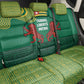 Togo Back Car Seat Cover - Red Twin Lions and Travail Liberté Patrie Slogan