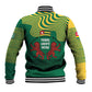 Togo Baseball Jacket - Red Twin Lions and Travail Liberté Patrie Slogan