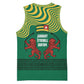 Togo Basketball Jersey - Red Twin Lions and Travail Liberté Patrie Slogan - African Pride
