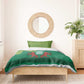 Togo Bedding Set - Red Twin Lions and Travail Liberté Patrie Slogan