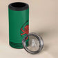 Togo 4 in 1 Can Cooler Tumbler - Red Twin Lions and Travail Liberté Patrie Slogan